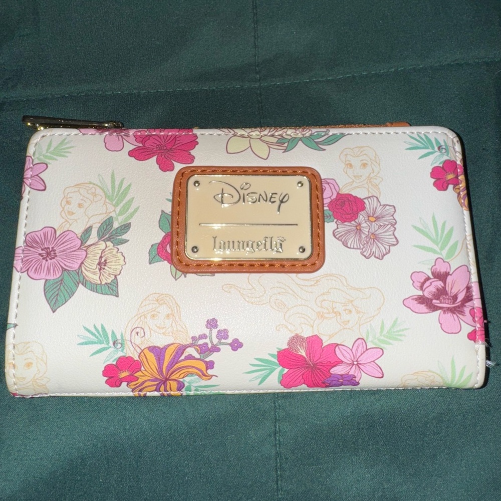 Loungefly Disney Floral Wallet - White and Pink